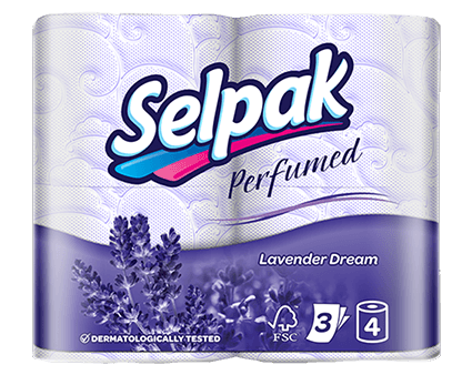 Selpak Lavender Dream Bathroom Tissue 3PLY